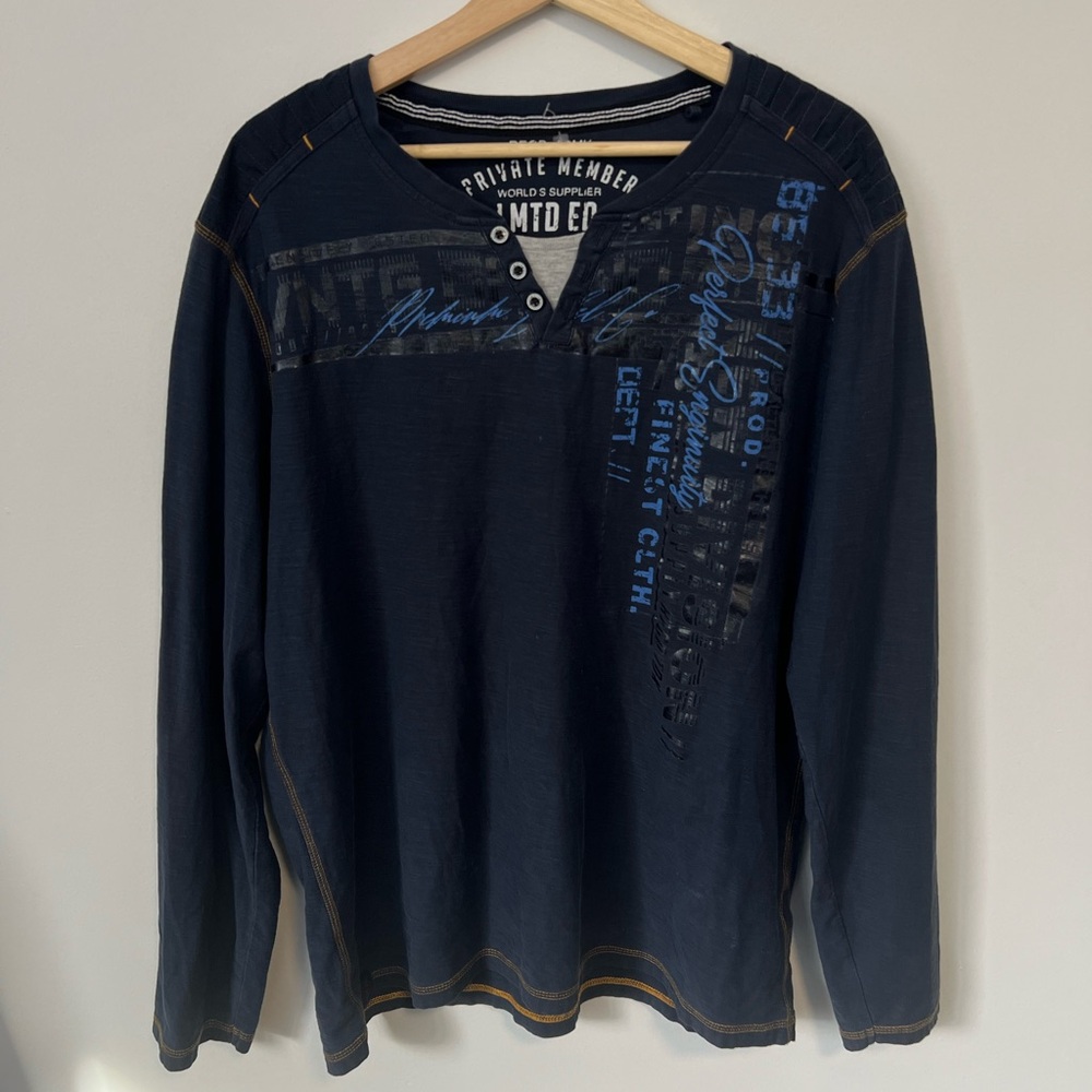 Y2K PRIVATE MEMBER WORLDS SUPPLIER LIMITED ED. LONG SLEEVE IN SIZE LARGE
